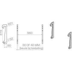 Replacement brackets - LBAVOL61530B