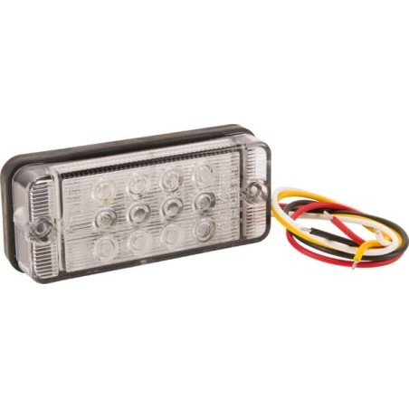 Multifunction rear light LED, rectangular, 12-24V, 107.4x46.7x23mm, Kramp - LA40009