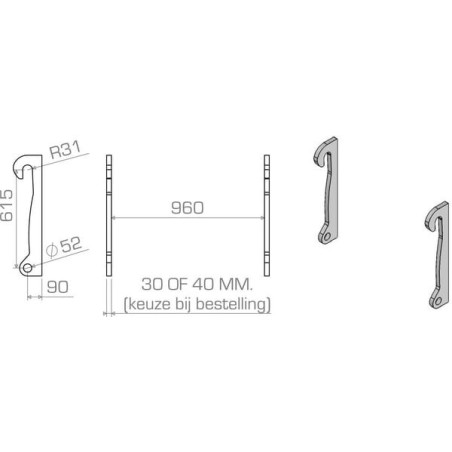 Ersatzaufhängung - LBAVOL61540B