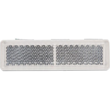 Reflector, white, rectangular - LA75007