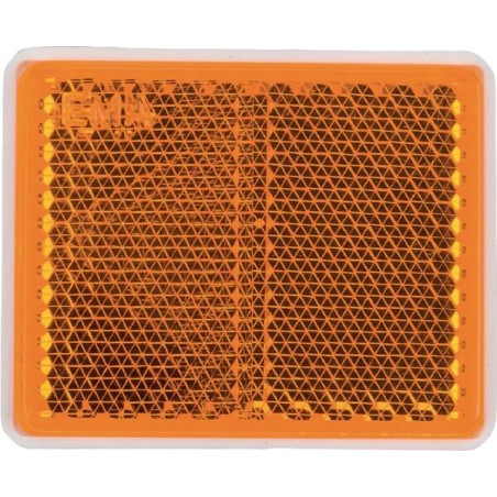 Reflector, amber, rectangular - LA75011