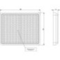 Reflector, amber, rectangular - LA75011 Reflector, amber, rectangular - LA75011