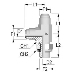 L-Verschr. 3/4UNF x 3/8BSP - LIB1206