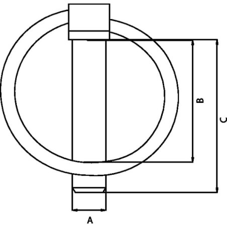 Linch pin 10x45mm Kramp - LP10KR
