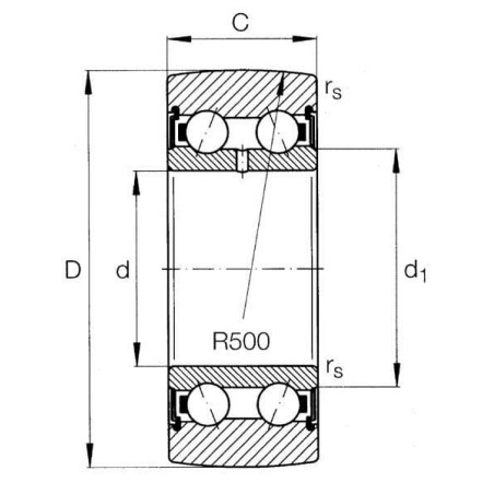 Track roller bearing - LR52052RS