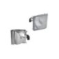 Reflektor roboczy halogenowy, narożny, lewy, 12V 50W kwadratowy, biały 98x110x111 mm wtyczka PGJ13, Wesem - LPRE56651