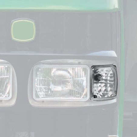 Reflektor roboczy halogenowy, narożny, lewy, 12V 50W kwadratowy, biały 98x110x111 mm wtyczka PGJ13, Wesem - LPRE56651