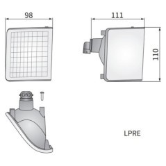 LPRE56651 Wesem, Reflektor przedni 