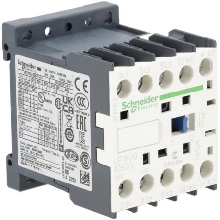 Stycznik mocy 9A 4kW - LP1K0910BD3