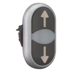 Double actuation with indicator light - M22DDLSX7X7