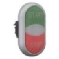 Double actuation with indicator light - M22DDLGRGB1GB