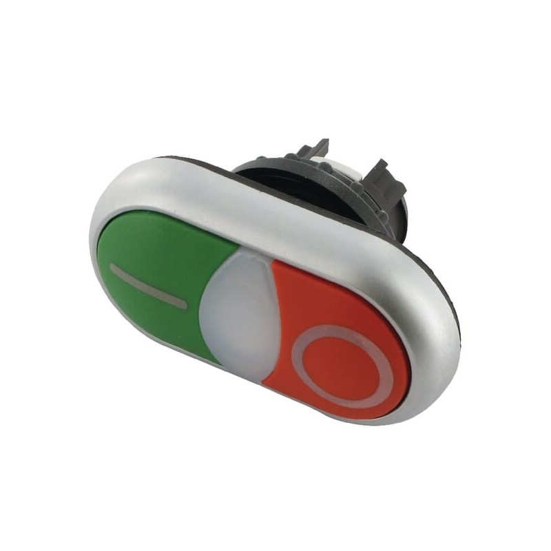 Double actuation with indicator light - M22DDLGRX1X0