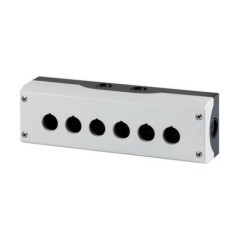 Surface mount enclosure, 6 hole - M22I6