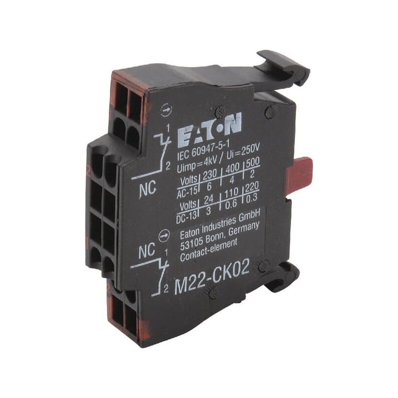 Eaton contact element, 2NC - M22CK02 Eaton contact element, 2NC - M22CK02