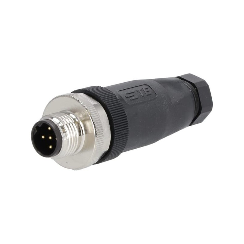 Plug 5 P. Male M12 Code-B - M1205MA18B