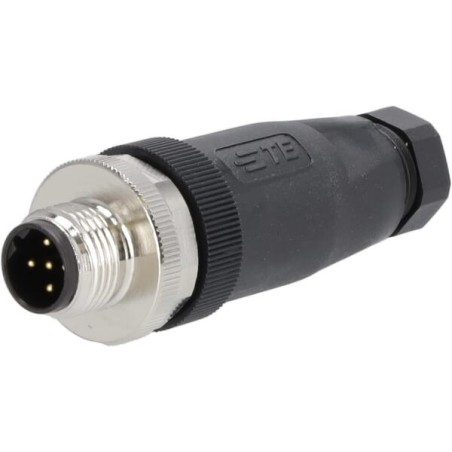 Plug 5 P. Male M12 Code-B - M1205MA18B