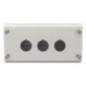 Surface mount enclosure, 3 hole - M22I3 Surface mount enclosure, 3 hole - M22I3