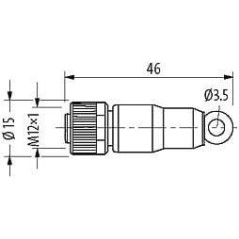 Terminator M12 female - M12TRESF
