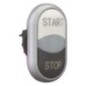 Double actuation with indicatorlight - M22DDLWSGB1GB