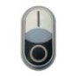 Double actuation with indicator light - M22DDLWSX1X0