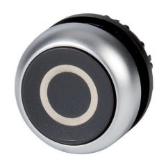Pushbutton black 0 inch spring-return - M22DSX0
