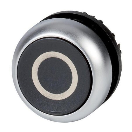 Pushbutton black 0 inch spring-return - M22DSX0