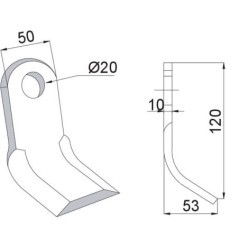 Schlegelmesser - M03400406R