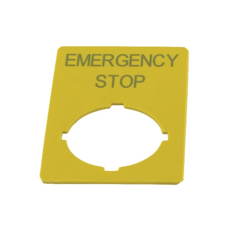 Emergency Stop label - M22XZKGB99 Emergency Stop label - M22XZKGB99