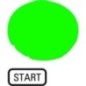 Button lense green START - M22XDLGGB1