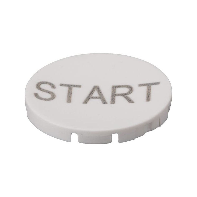 Button plate white START - M22XDWGB1