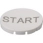 Button plate white START - M22XDWGB1
