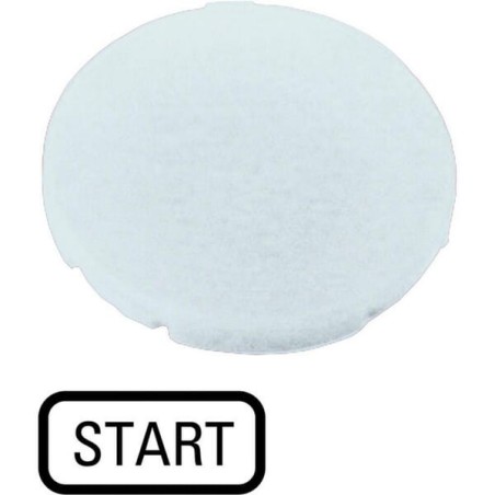 Button plate white START - M22XDWGB1
