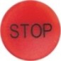 Button lense red STOP - M22XDLRGB0
