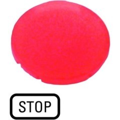 Button lense red STOP - M22XDLRGB0