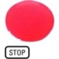 Button lense red STOP - M22XDLRGB0