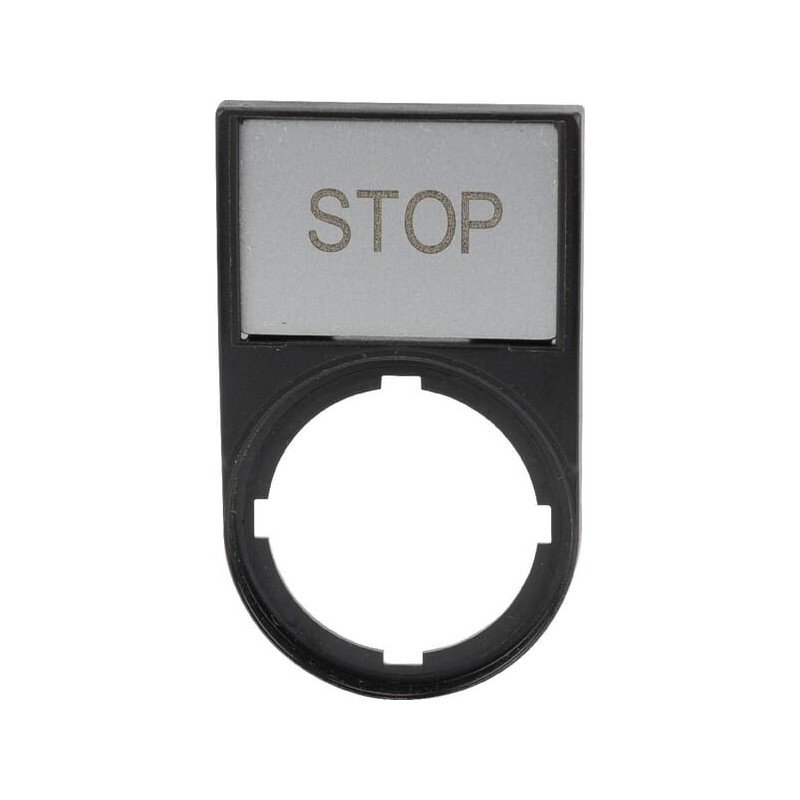 Tastenschildträger kompl STOP - M22SSTGB0 Tastenschildträger kompl STOP - M22SSTGB0