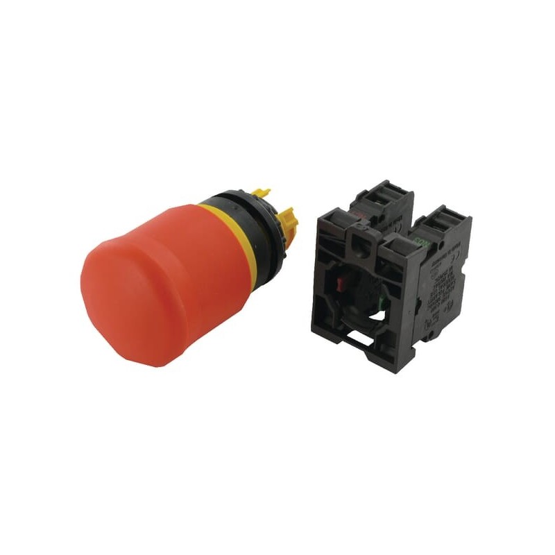 Emergency off button 1NC/1NO - M22PVK11