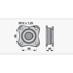 Walzenlager DM - M38100907R