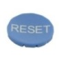 Button plate blue RESET - M22XDBGB14