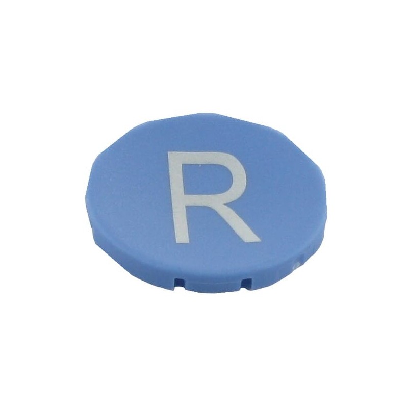 Button plate blue for pushbutton R - M22XDBX6