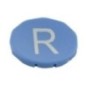 Button plate blue for pushbutton R - M22XDBX6