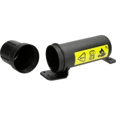 Pojemnik na dokumenty średnica 82 mm z tworzywa sztucznego, czarny Kramp - MB115021