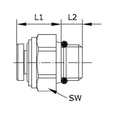 Steckverschraubung - MSCS4M5P