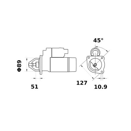 Anlasser 12 V 4,2 kW - MS881