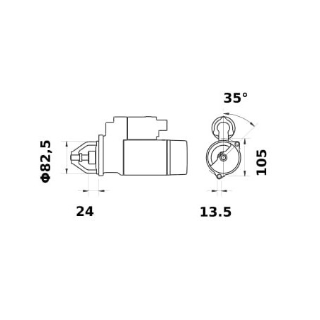 Anlasser 12V 2,7kW - MS812