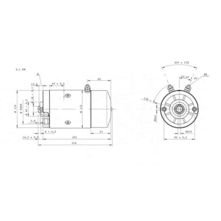 Motor MPP DC 24VDC 2100W including - MPPDCM24V2100N