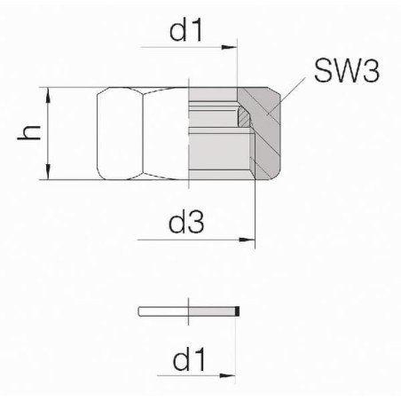 Vossform MutterDichtring 6S - MVF6SWD