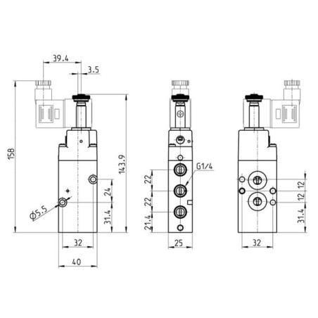 3/2-Wege Magnetventil - NA34N1502
