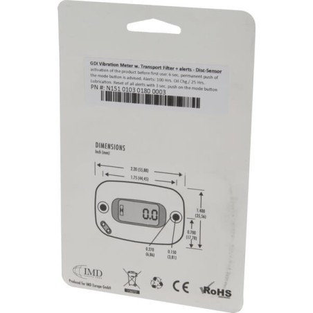 Vibration counter with alerts - N15101030180