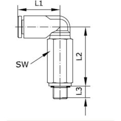 Steckverschraubung - MEC6M5P